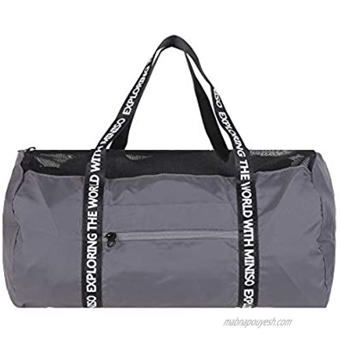 MINISO Foldable Large Capacity Travel Bag for Luggage Lightweight Gym Sports Bags for Trip Camping Hiking