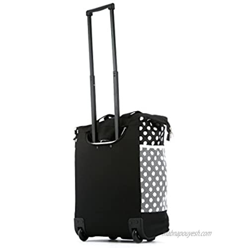 Olympia Luggage Rolling Printed Shopper Tote Black One Size