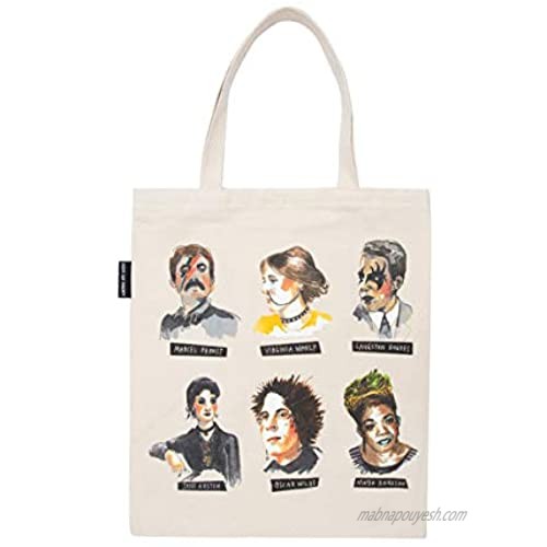 Out of Print Punk Rock Authors Tote Bag  15 X 17 Inches
