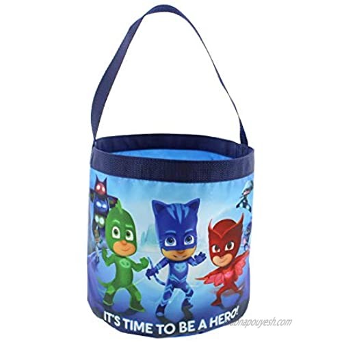 PJ Masks Boys Girls Collapsible Nylon Gift Basket Bucket Toy Storage Gift Tote Bag (One Size  Blue)