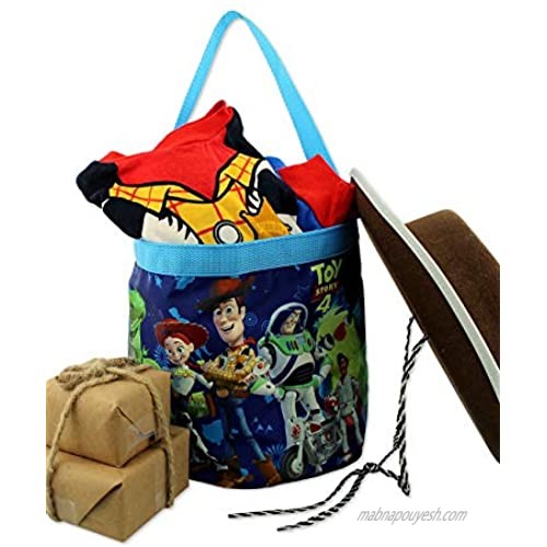 Toy Story 4 Boys Girls Collapsible Nylon Gift Basket Bucket Toy Storage Tote Bag (One Size Toy Story 4)