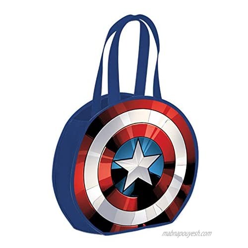 Vandor Captain America Shield Round Recycled Shopper Tote