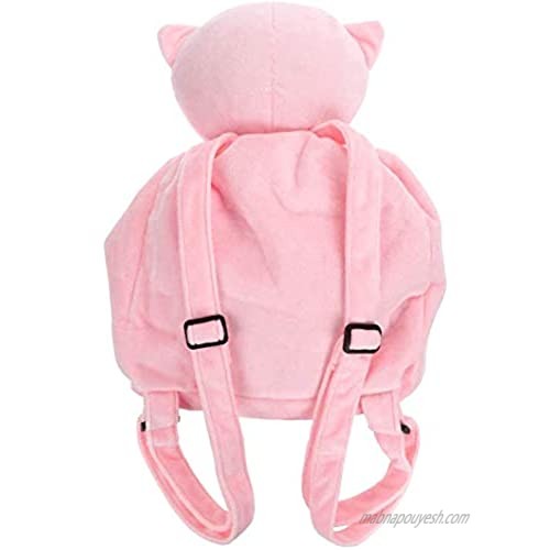 Anime Cosplay Cute Cat Backpack Made of Plush Pink