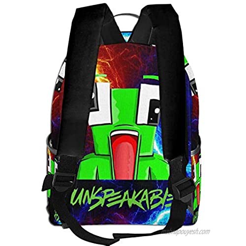 DISINIBITA Speakable Frog Backpack Laptop & Tablet Fashion Travel 15-Inch Backpack For Women Men Boy Girl A