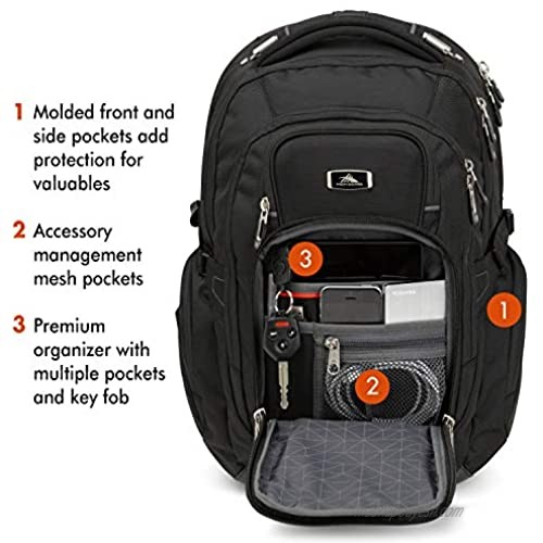 High Sierra TSA Elite Laptop Backpack Black One Size