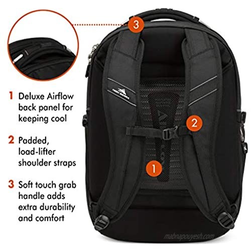 High Sierra TSA Elite Laptop Backpack Black One Size