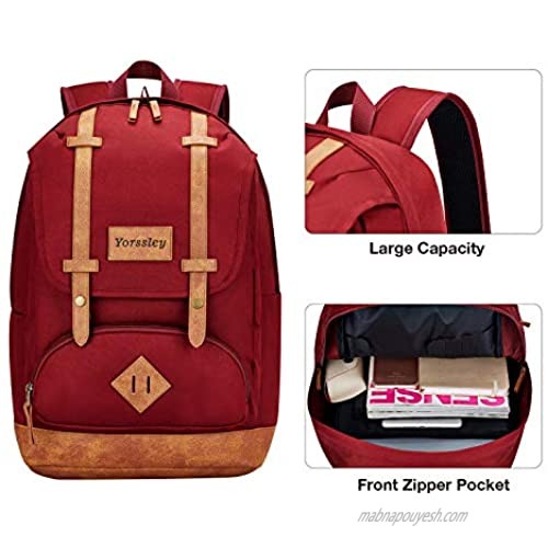Laptop Backpack for Women Men 18 Inch School College Computer Backpack for Work Business and Travel (Early Red)