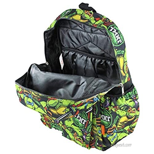 Ninja Turtles 16 inch All Over Print Deluxe Backpack With Laptop Compartment