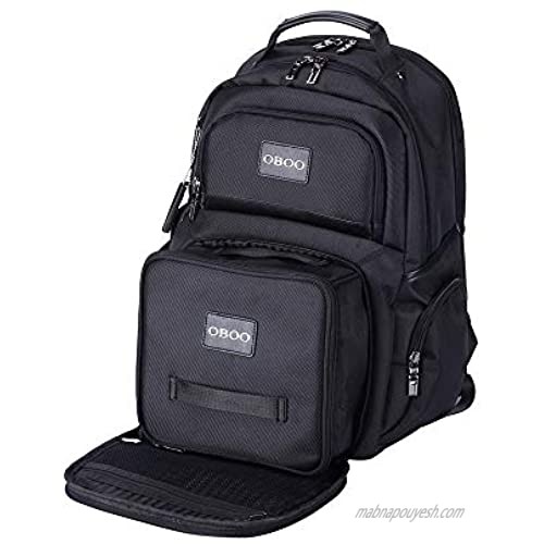 OBOO Business Travel Laptop Lunch Backpack with Removable Large Insulated Tote Lunch Box -3 Meals Management Lunch bag for Men&Women Cooler Backpack Fits 15.6 Laptop Notebook Ice Pack Fitness Backpack