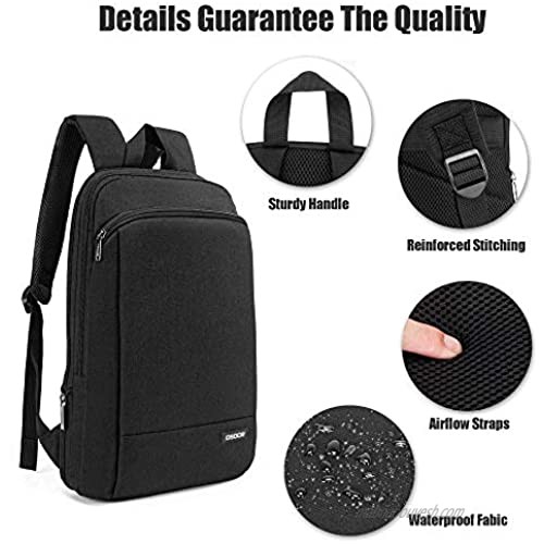 OSOCE Travel Laptop Backpack Slim Durable 15.6 inch Water Resistance Notebook Backpack for Men and Women