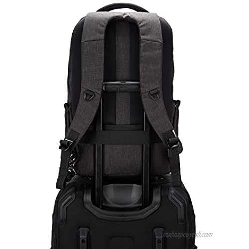 Pacsafe Men's Metrosafe X Anti Theft 25L Backpack-With Padded 15 Laptop Sleeve Carbon Grey