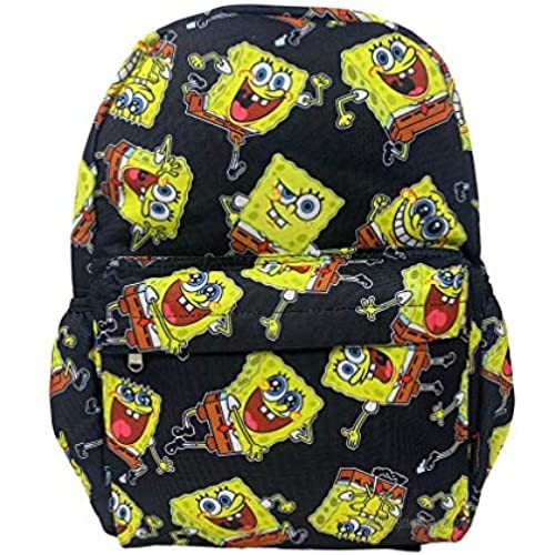 SpongeBob SquarePants 16" Large Allover Print Backpack with Laptop Sleeve - 20652