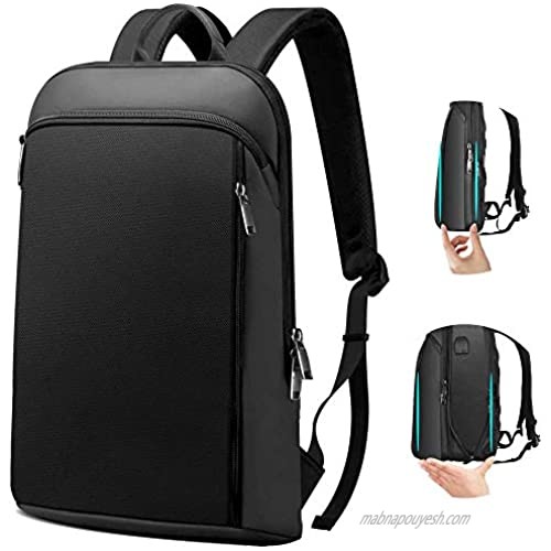 Super Slim and Expandable 15 15.6 16 Inch Laptop Backpack Anti Theft Business Travel Notebook Bag with USB  Multipurpose Large Capacity Daypack College School Book Bag for Men & Women Deep Black