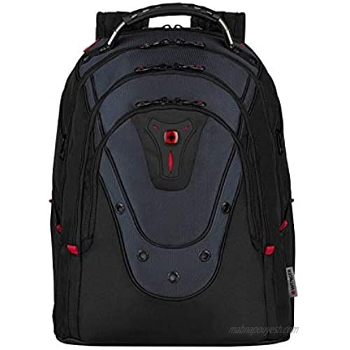 Swissgear Wenger Ibex 17 Laptop Deluxe Backpack With Tablet Pocket Black/Blue