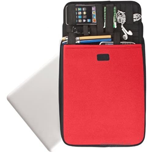 Cocoon CLS358RD Nolita II Neoprene 13 Laptop Sleeve Includes Grid-IT! Accessory Organizer (Racing Red)