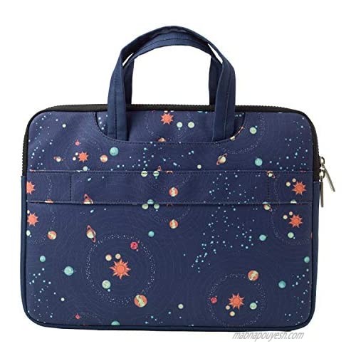 CowCow Fun Stars Space Galaxy Marble Pattern Compatible with 13 inch MacBook Pro Carrying Handbag Laptop Sleeve