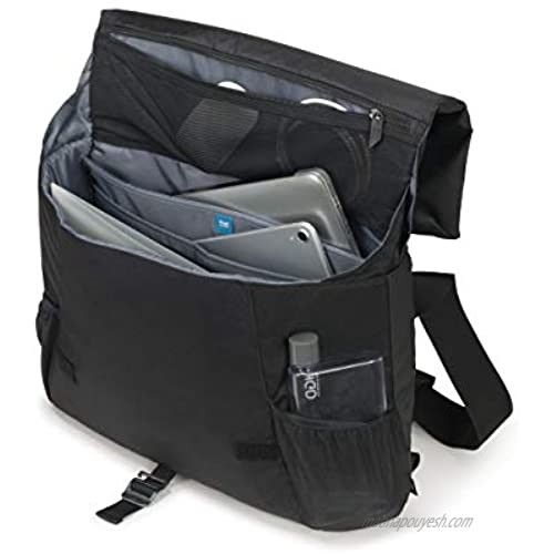 DICOTA Eco Messenger Bag Move Bag - Made from Recycled PET Bottles 13-15.6 inches Black