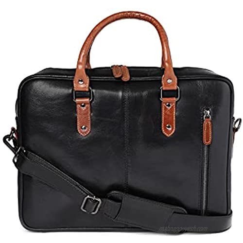 Elegante Mercury Unisex Handmade Genuine Leather Messenger Bag Laptop Briefcase Computer Satchel bag