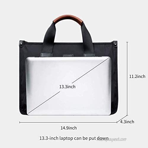 Laptop Bag 13.3 inch Waterproof Oxford Messenger Carrying Briefcase Business Bag Computer Handbag Shoulder Bag for Men