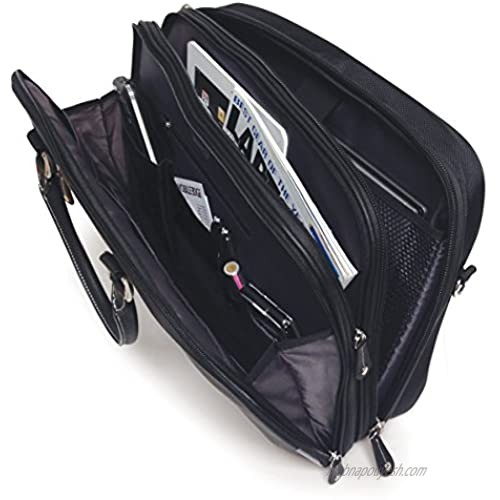 Mobile Edge Women's Herringbone ScanFast TSA Checkpoint Friendly Element Laptop Bag 16 Inch PC 17Inch MacBook Business Travel Students MESFEBHL