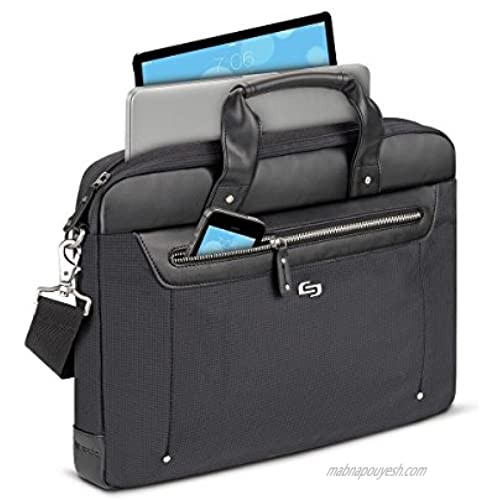 Solo New York Irving 15.6 Inch Laptop Briefcase Black