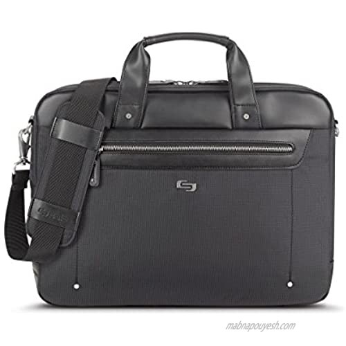 Solo New York Irving 15.6 Inch Laptop Briefcase  Black