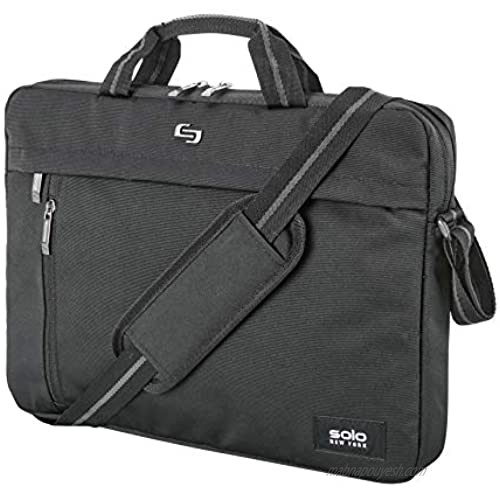 Solo New York Rivington Slim Briefcase Fits 15.6 Laptop Black