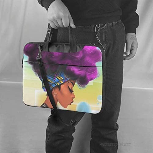 African Beautiful Woman Printed Laptop Shoulder Bag Laptop case Handbag Business Messenger Bag Briefcase