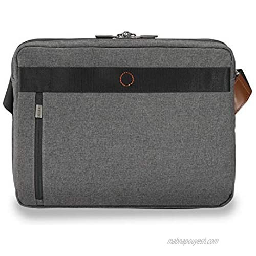 Briggs & Riley Kinzie Street-Micro Messenger Laptop Bag Grey One Size