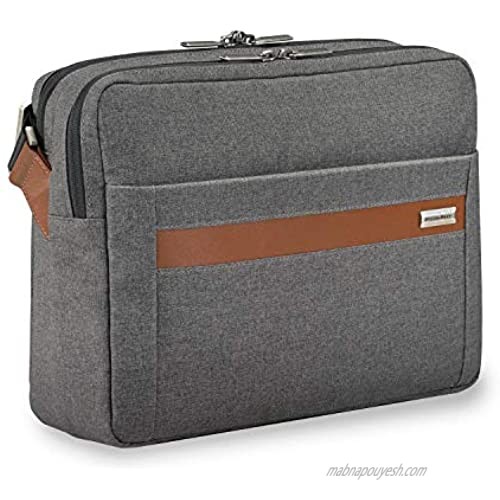 Briggs & Riley Kinzie Street-Micro Messenger Laptop Bag  Grey  One Size