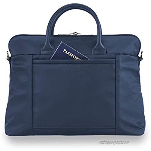 Briggs & Riley Rhapsody-Slim Business Laptop Shoulder Bag Navy One Size