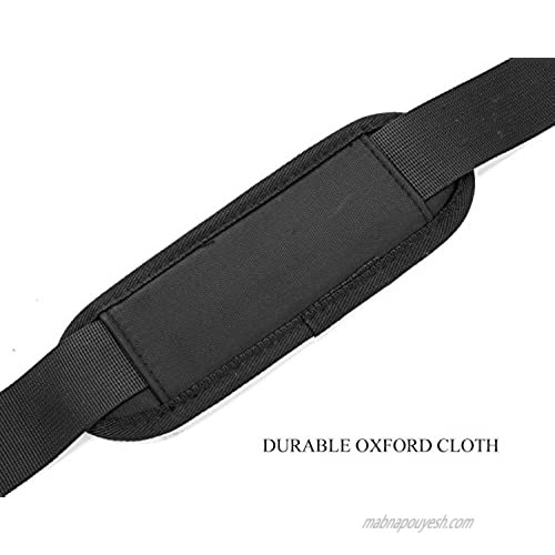 CoolBELL Adjustable Shoulder Strap with Metal Hooks for Laptop Bag/Camera Bag/Duffel Bag (53 Inches Black)