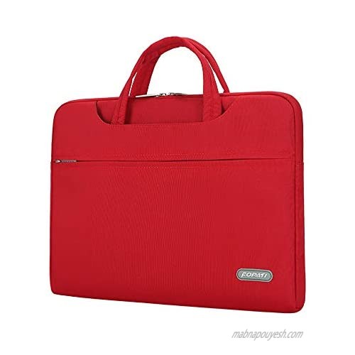 CROMI Laptop Case Slim Briefcase Commuter Bag Business Sleeve Carrying Handle Bag Nylon Notebook Shoulder Messenger Bag