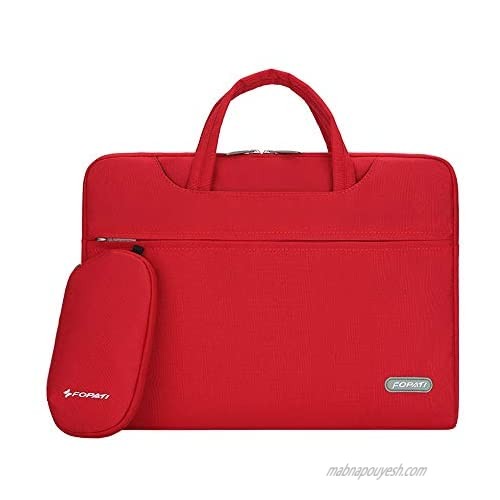 CROMI Laptop Case  Slim Briefcase Commuter Bag Business Sleeve Carrying Handle Bag Nylon Notebook Shoulder Messenger Bag