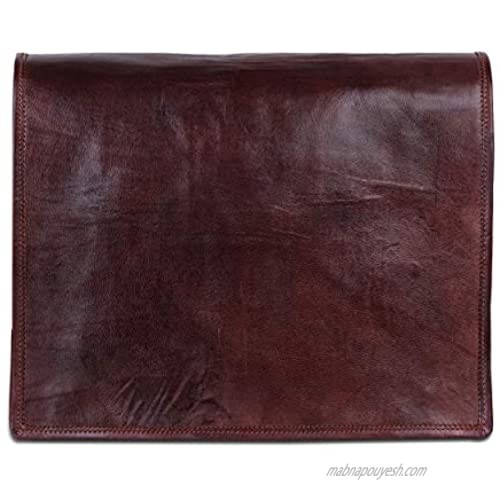 Handmade World 15 Vintage Leather Messenger Bags Laptop Briefcase Computer Satchel Bag For Men Women
