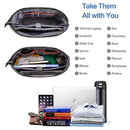 Lekesky Women Laptop Tote Bag with USB Port Large Womam Work Bag Purse Fits 15.6 inch Laptop