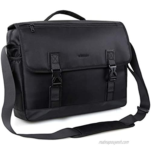 Messenger Bag For Men Water Resistant Lightweight 15in Laptop Bag Business Briefcase