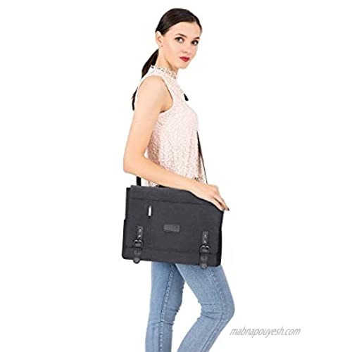 MOSISO Laptop Messenger Shoulder Bag Compatible with MacBook Pro 16 inch A2141/Retina A1398 15-15.6 inch Notebook Satchel Crossbody Sling Work Bussiness College Bag School Bookbag Briefcase Space Gray
