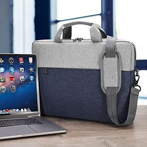 NIDOO Laptop Bag 15 15.6 Inch Briefcase Computer Shoulder Messenger Office Bag Compatible for 15 16 MacBook Pro/Surface Book 3 Organizer for Men Women Business Travel College School Blue