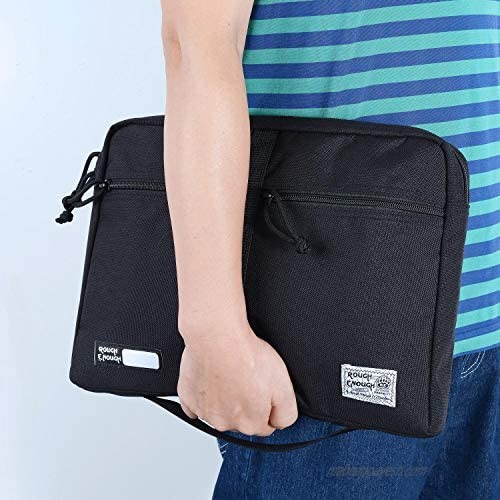 Rough Enough Tactical 13 Inch Laptop Sleeve Computer Bag Document Case EDC Zipper Pouch Laptop Portable Travel Bag Briefcase for Men Teens