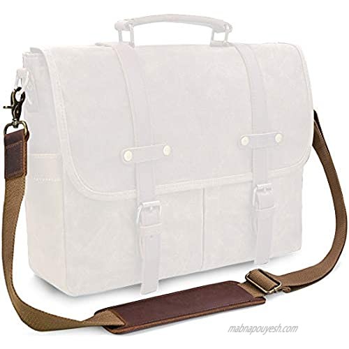 Shoulder Strap Replacement Adjustable Vintage Genuine Leather Shoulder Strap for laptop Messenger Bag Canvas Padded Shoulder Strap for Camera Duffle