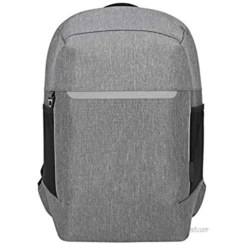 Targus CityLite Pro Modern Security Backpack for 12-Inch to 15.6-Inch Laptop  Grey (TSB938GL)