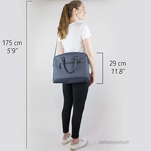 The Friendly Swede 13 inch Slim Laptop Bag for Women and Men - Minimalist Messenger Bag Vegan